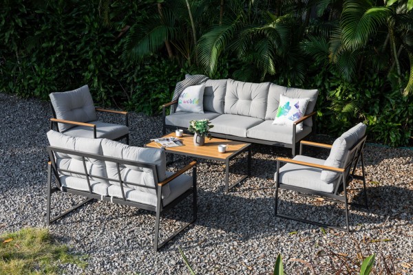 PRATO Lounge Gartenmöbel Set Outdoor Nonwood Sitzgruppe