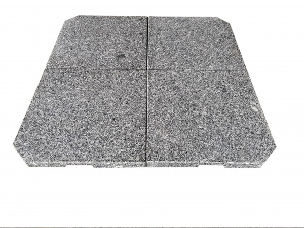 ROCK 4er-Set Granit Beschwerer Gewichte für Schirmständer