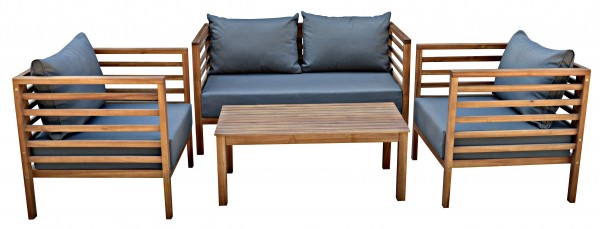 SAMOA Holz Lounge Set Gartenmöbel Sitzgruppe Akazie