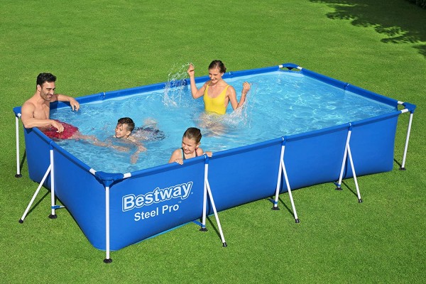 56405 | Frame Pool Family Splash - Steel Pro 400x211x81cm blau